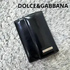 DOLCE&GABBANA ドルチェアンドガッバーナ レザー キーケース 黒