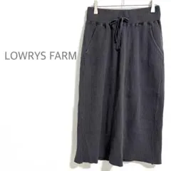 ローリーズファーム　リブニット　タイトスカート　バックスリット　カジュアル　L