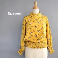 【新品未使用】Sureveシュリーブ 花柄ハイネック シャーリング カットソーMのサムネイル