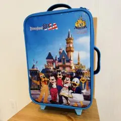 ［レア品】ディズニー　カリフォルニア50周年　キャリーケース ① 未使用、非売品】キャリーバッグ カリフォルニアディズニーランド50
