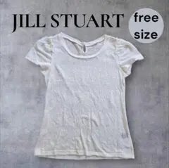 JILL STUART レースカットソー アイボリー FR 麻混 美品