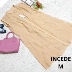 ✨新品✨♥INCEDE♥シースルーシャツワンピース/羽織(M)キャメル/パールのサムネイル
