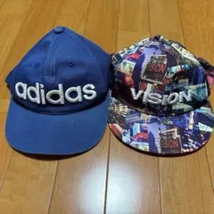 adidasとVISIONのキャップセット