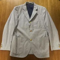 ストライプジャケット ホワイト/ネイビー