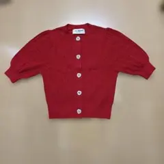 [L.B CANDY STOCK]ハートビジューボタンニットカーディガン