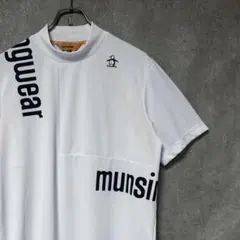 Munsingwear マンシングウェア 半袖 モックネック シャツ ホワイトのサムネイル