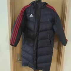 2月セール　adidas ダウンベンチコート ネイビー/130
