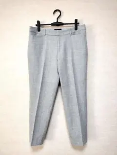 大きいサイズ　INDIVI　ウール混テーパードパンツ　48　グレー系