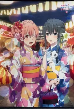 リトルバスターズ! クド＆鈴＆小毬 カーテン高さ178×横101cm遮光なし