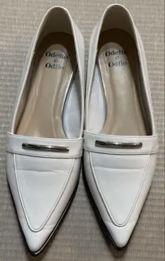 Odette e Odile ホワイトパンプス 24.5cm