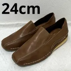 【美品】porter fortune ブラウン　スリッポン　モカシン　レザー
