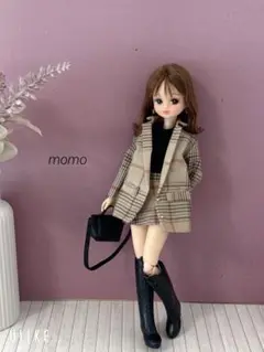 22cmドール服 テーラードジャケット セットアップ♡2点セット