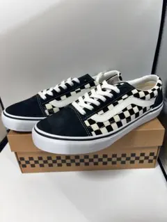 26.5 新品VANS V36CL+オールドスクール DX チェッカー　2