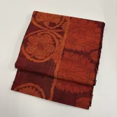 名古屋帯 紬の上品な織出し 八寸 正絹 AO-6011