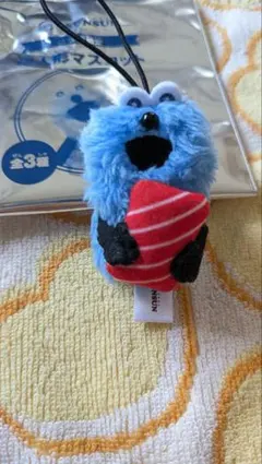 スンスン　スシロー　指人形マスコット　まぐろ