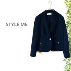 【STYLE MEスタイルミー】東京スタイル　ジャケット　スエット生地　ネイビーのサムネイル