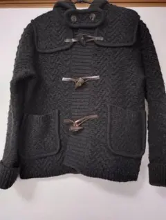 beautiful people ダークグレー ケーブルニットジャケット