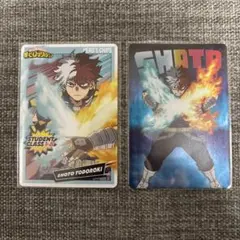 僕のヒーローアカデミア ヒーローズチップス　レア　ノーマル 轟焦凍 2枚セット