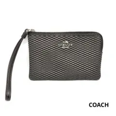 COACH コーチ ジャガード リストレットポーチ F13311