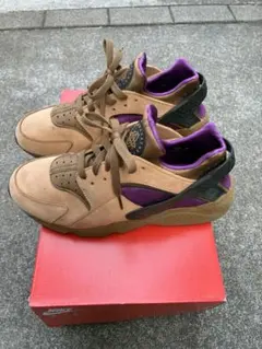 Nike Air Huarache プラリネ　ベージュ/パープル/ブラック