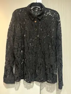 ZARA ザラ レースブラウス ブラック シャツ 長袖 上品 レディース