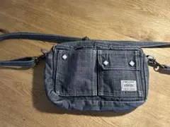 PORTER デニム ショルダーバッグ 2WAY 白タグ インディゴ ブルー