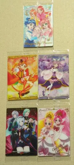 プリキュアウエハース9　SSRひろがるスカイプリキュア　イース　キュアフローラ他