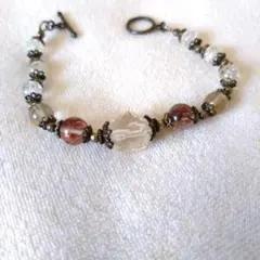 水晶、ルチルブレスレット
