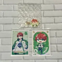 カラフルピーチ　じゃぱぱ　メタルヘアクリップ＆ステッカーセット