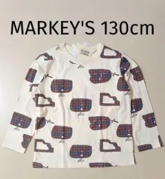 新品 MARKEY'S HOGAN マーキーズ 顔アートロンT 130cm 総柄