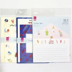 DAISO ダイソー レターセット 3種セット 日本製 夏のサムネイル