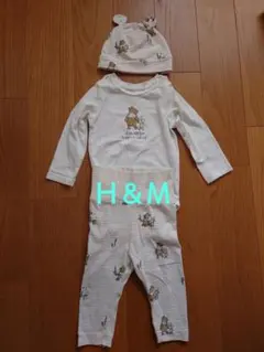 Ｈ＆Ｍ　プーさんベビーセットアップ（68cm）