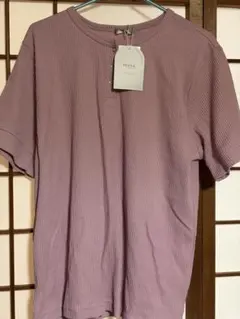 mysa closet 半袖 ヘンリーネックプルオーバー 中桃4Ｌ