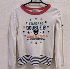 ミキハウス 120 ダブルB 長袖Tシャツ ロンT 男の子 キッズ　星