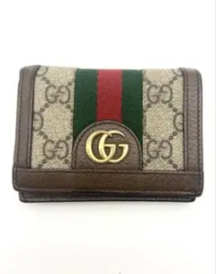 GUCCI 二つ折り財布 オフディア　シェリーライン