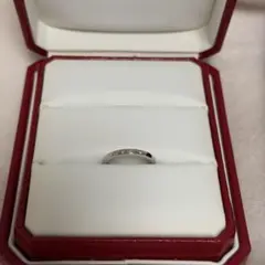 美品カルティエ バレリーナPT950 セミパヴェセッティングリング 約1.5