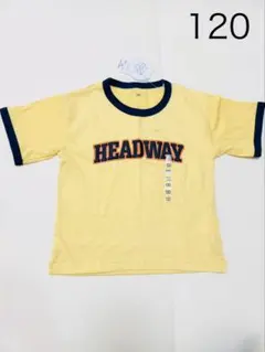 【新品】テマ楽COOL 半袖Tシャツ イエロー 黄色 クリーム色120のサムネイル