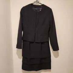 ネイビー　ジャケット付きワンピーススーツ(9AR)