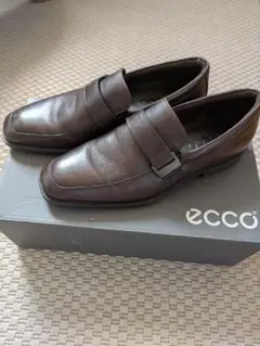 ECCO メンズ ローファー ブラウン ビジネスシューズ　サイズ42のサムネイル