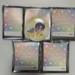 カラフルピーチ　もふ　缶バッジ5個　サンリオ