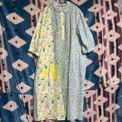 【美品】SUPER HACKA 花柄シャツワンピース