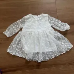 子供服　ベビー　ドレス　ホワイト