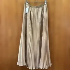 UNTITLED♡プリーツロングスカート ゴールドベージュ 02/M