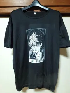 未使用品 ジョジョの奇妙な冒険 Tシャツ ブラック 空条条太郎 サイズXXL