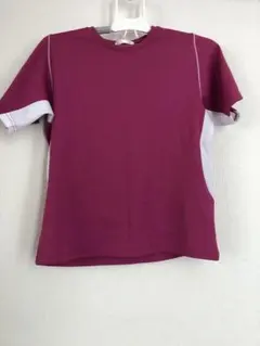 30✨スポーツウェア✨パープル 半袖Tシャツ メッシュ生地