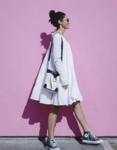 【極美品】Ayako PurseBag キャンバス ショルダーバッグ 巾着のサムネイル