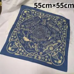 バンダナ 80s ヴィンテージ マリン柄 スカーフ アメカジ カジュアル