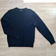ユニクロ　ウォッシャブルミラノリブクルーネックセーター　男女兼用　Sサイズ