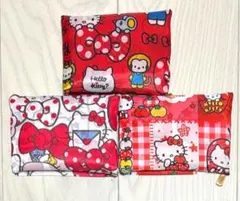 新品　キティちゃん　サンリオ　折りたたみ　大容量エコバッグ　3個セット