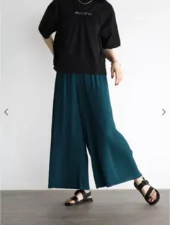 ラディエイトプリーツパンツ